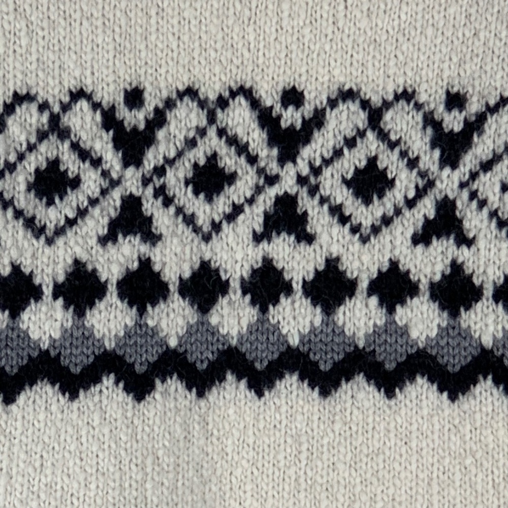 Nili Lotan Fair Isle Nordic Knit Open Cardigan Sweater Alpaca Wool Blend Size M - Picture 7 of 10